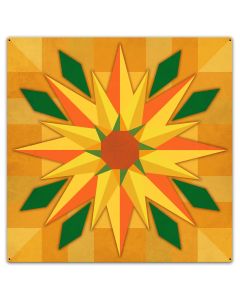 Southwest Sunflower Quilt 36 x 36 Custom Shape