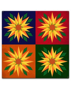 Sunflowers 4-up 18 x 18 Custom Shape