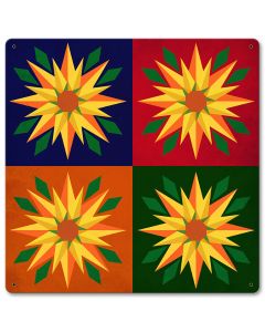 Sunflowers 4-up 12 x 12 Satin