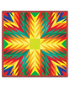Triangle Quilt Navajo Style 36 x 36 Custom Shape