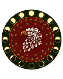 Eagle And Branches Hex Sign 36 x 36 Custom Shape