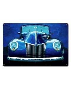 Blue Ford Metal Sign 18in X 12in