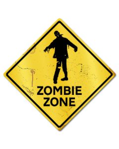 Zombie Zone Grunge Caution