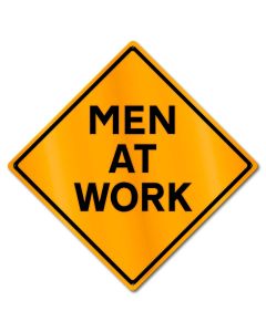 Men AT Work Caution Orange