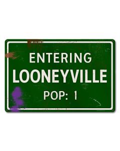 Looneyville Grunge Road Sign