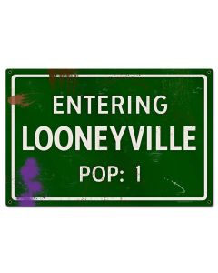 Looneyville Grunge Road Sign