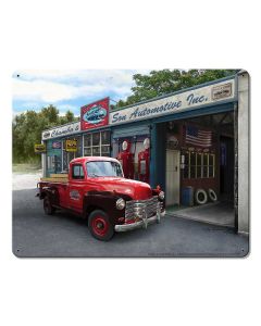 Chambo Truck 15 X 12 vintage metal sign