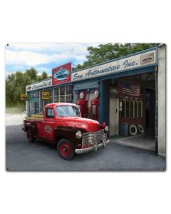 Chambo Truck 30 X 24 vintage metal sign