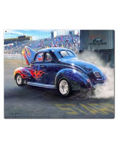 Burn Out Metal Sign 30in X24in