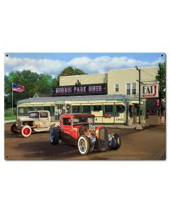 Diner and Rat Rods Metal Sign 24in X16in