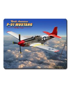 P-51 Mustang Vintage Sign
