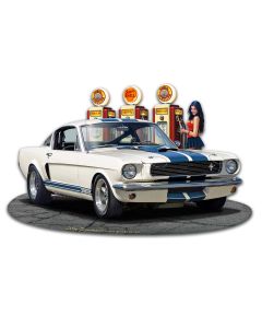 1965 Mustang GT 350 WG Vintage Sign