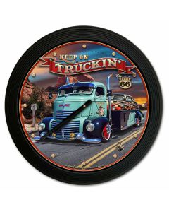 1947 Truckin' Rt 66 18 x 18 Clock