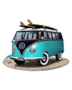 VW Bus Cut Out Turquoise