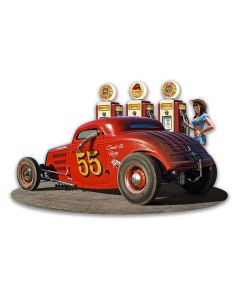 1933 Ol' Skool Coupe w Pump Girl