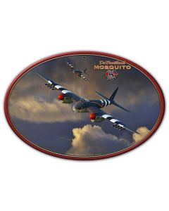 Mosquito WWII Airplane Oval