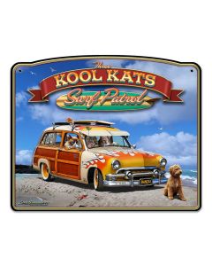 3 Kool Kats and Dog 22 x 18 Custom Shape
