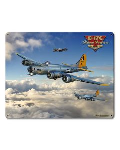 B-17 Flying Fortress 15 x 12 Satin