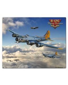 B-17 Flying Fortress 30 x 24 Custom Shape