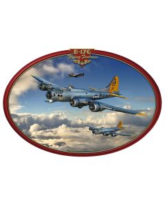 B-17 Flying Fortress 18 x 13 Custom Shape