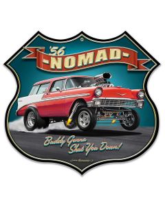 1956 Nomad Gasser Shield 16 x 15 Custom Shape