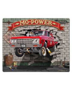 Mo Power Bustin' Out 30 X 24 vintage metal sign