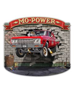 Mo Power Bustin' Out 18 X 16 vintage metal sign