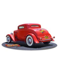 Deuce Coupe Metal Sign 22in X 11in