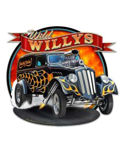 1933 WILD WILLYS Metal Sign 16in X 15in
