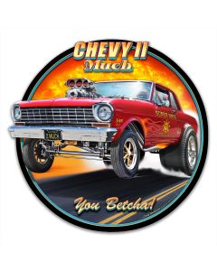1964 CHEVY II GASSER Metal Sign 14in X 14in