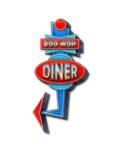 Doo Wop Dine 9 X 17 vintage metal sign