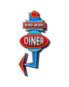 Doo Wop Dine 12 X 24 vintage metal sign