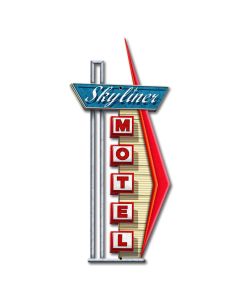 Skyliner Motel 9 X 18 vintage metal sign