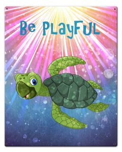 Be Playful Turtle 24 x 30 Custom Shape
