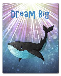 Dream Big Whale 24 x 30 Custom Shape