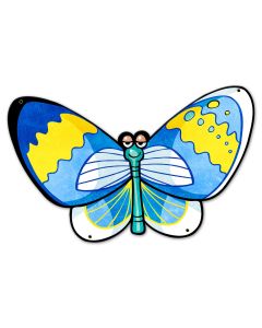 Blue Butterfly 23 x 15 Custom Shape