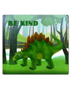 Be Kind Dinosaur 20 x 18 Custom Shape