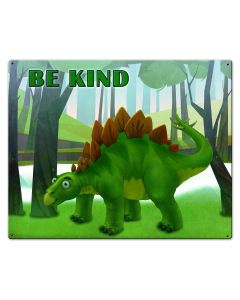 Be Kind Dinosaur 30 x 24 Custom Shape