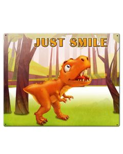 Just Smile Dinosaur 30 x 24 Custom Shape