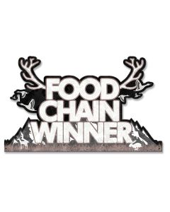 Food Chain Winner Vintage Sign