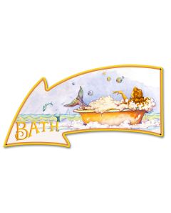 Mermaid Bath Vintage Sign