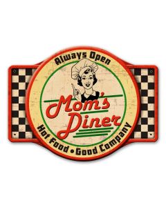 Mom's Diner Vintage Sign