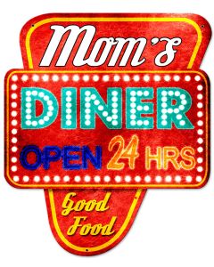 Mom's Diner Vintage Sign