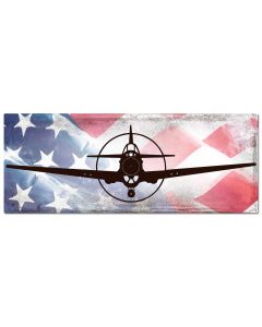 Planes P-40 Warhawk American Flag