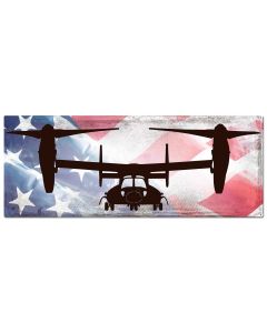 Planes V22 Osprey American Flag