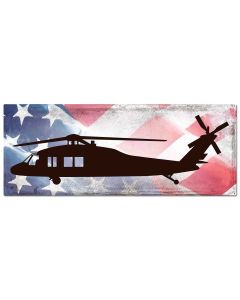 Planes H-60 Helicopter American Flag