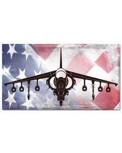 Planes Harrier American Flag