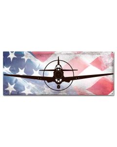 Planes P-40 Warhawk American Flag
