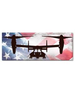 Planes V22 Osprey American Flag