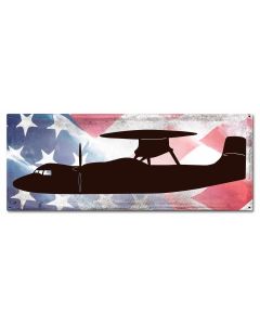 Planes E-2 Hawkeye American Flag